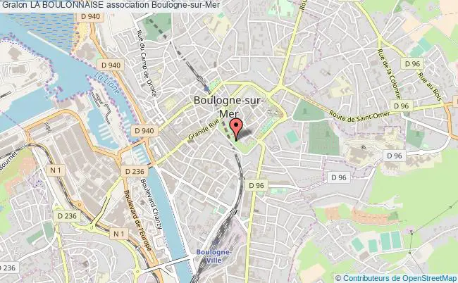plan association La Boulonnaise Boulogne-sur-Mer