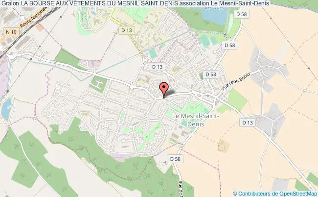 plan association La Bourse Aux VÊtements Du Mesnil Saint Denis Le    Mesnil-Saint-Denis