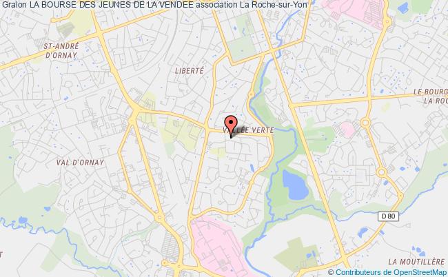 plan association La Bourse Des Jeunes De La Vendee La    Roche-sur-Yon