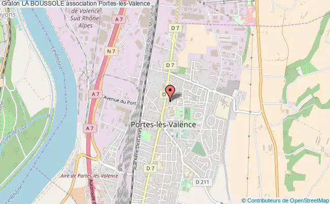 plan association La Boussole Portes-lès-Valence