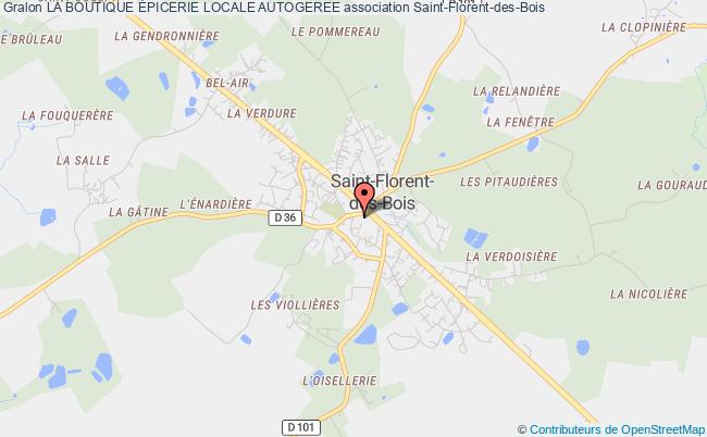 plan association La Boutique Épicerie Locale Autogeree Rives de l'Yon
