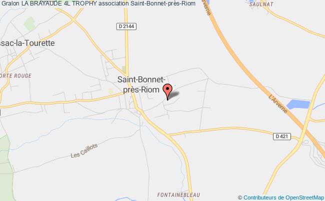 plan association La Brayaude 4l Trophy Saint-Bonnet-près-Riom