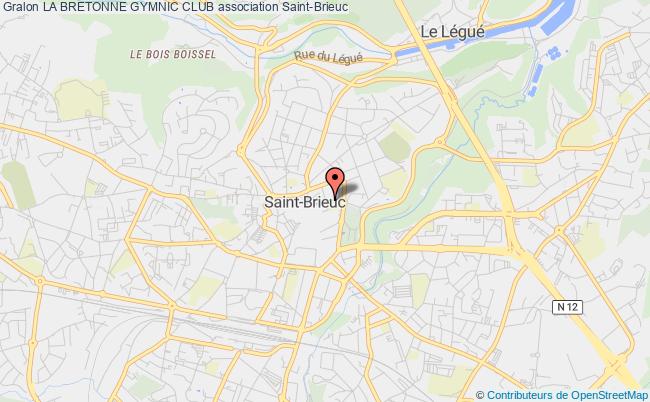 plan association La Bretonne Gymnic Club Saint-Brieuc