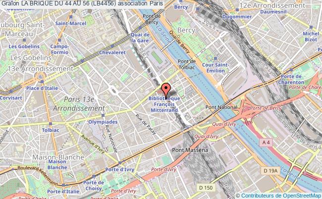 plan association La Brique Du 44 Au 56 (lb4456) Paris