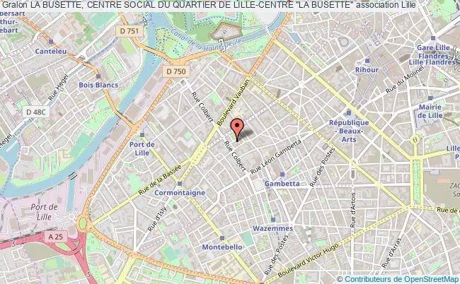 plan association La Busette, Centre Social Du Quartier De Lille-centre "la Busette" Lille