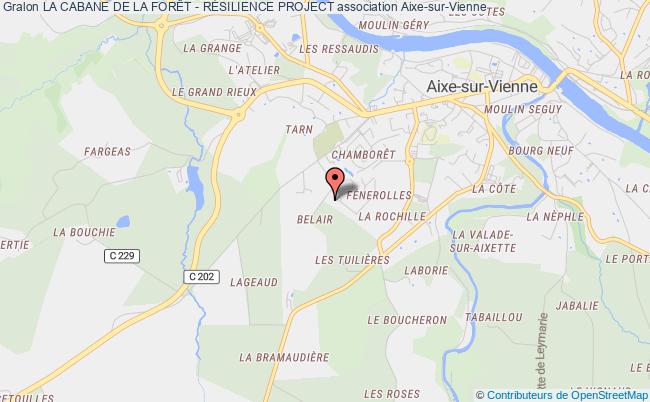 plan association La Cabane De La ForÊt - RÉsilience Project Aixe-sur-Vienne