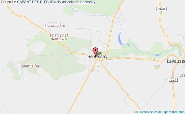 plan association La Cabane Des Pit'chouns Benassay