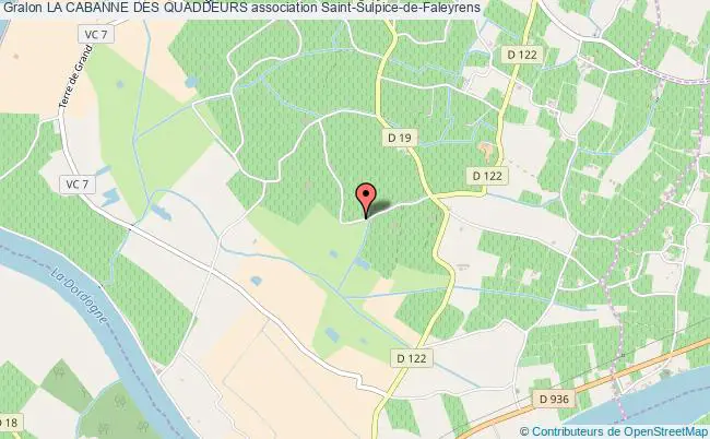 plan association La Cabanne Des Quaddeurs Saint-Sulpice-de-Faleyrens