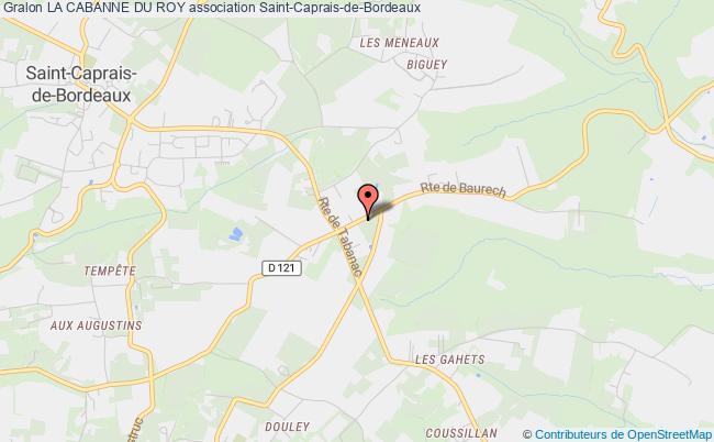 plan association La Cabanne Du Roy Saint-Caprais-de-Bordeaux