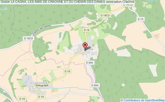 plan association La Cagna, Les Amis De Craonne Et Du Chemin Des Dames Craonne