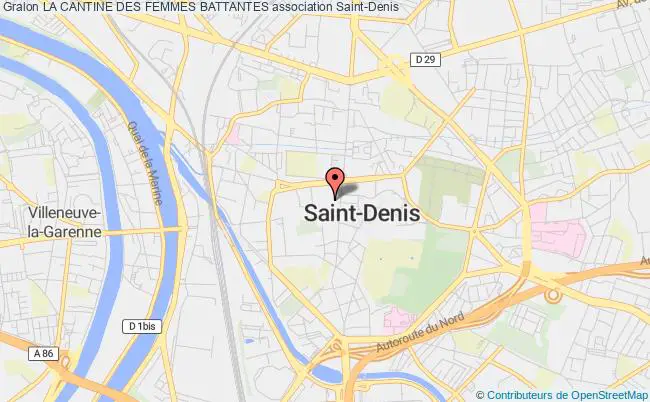 plan association La Cantine Des Femmes Battantes Saint-Denis