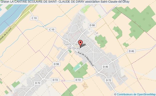 plan association La Cantine Scolaire De Saint- Claude De Diray Saint-Claude-de-Diray
