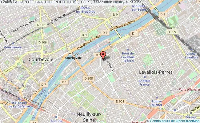 plan association La Capote Gratuite Pour Tous (lcgpt) Neuilly-sur-Seine