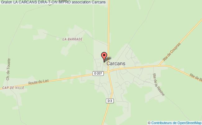 plan association La Carcans Dira-t-on Impro Carcans