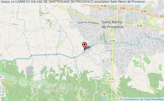 plan association La Carreto Dis Ase De Sant Roumie De Provenco Saint-Rémy-de-Provence