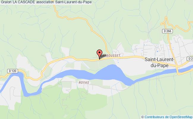 plan association La Cascade Saint-Laurent-du-Pape