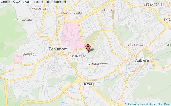 plan association La Catapulte Beaumont