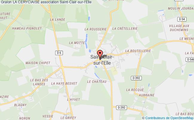 plan association La Ceryciaise Saint-Clair-sur-l'Elle