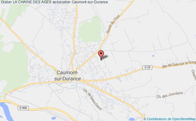 plan association La Chaine Des Ages Caumont-sur-Durance