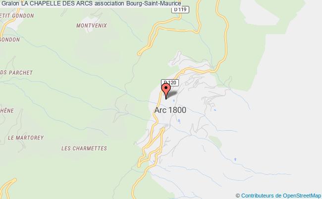 plan association La Chapelle Des Arcs Bourg-Saint-Maurice