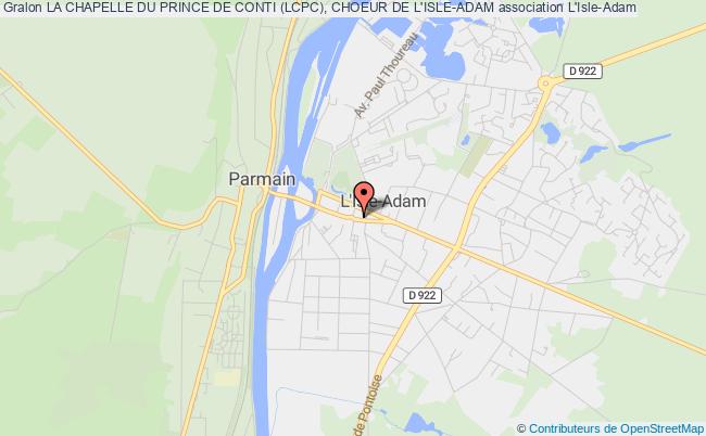 plan association La Chapelle Du Prince De Conti (lcpc), Choeur De L'isle-adam L'   Isle-Adam