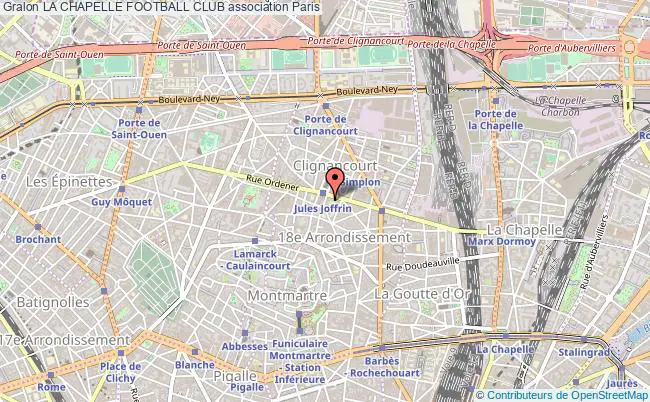 plan association La Chapelle Football Club Paris