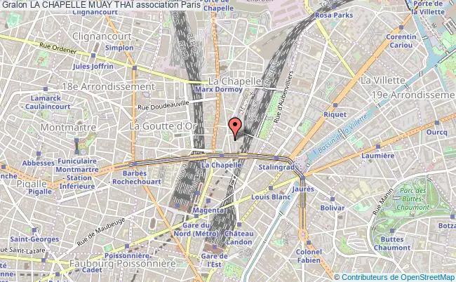 plan association La Chapelle Muay ThaÏ Paris