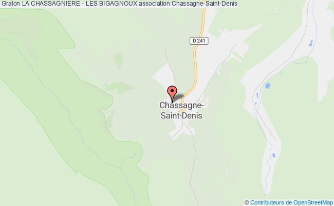 plan association La Chassagniere - Les Bigagnoux Chassagne-Saint-Denis