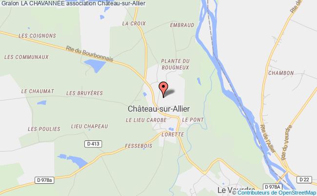 plan association La ChavannÉe Château-sur-Allier