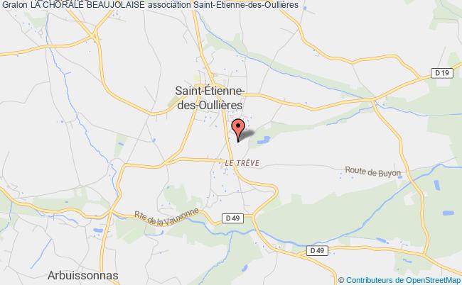 plan association La Chorale Beaujolaise Saint-Étienne-des-Oullières