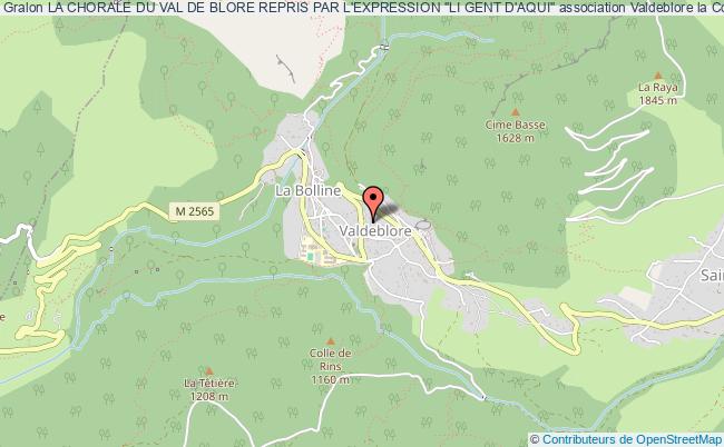 LA CHORALE DU VAL DE BLORE REPRIS PAR L'EXPRESSION "LI GENT D'AQUI"