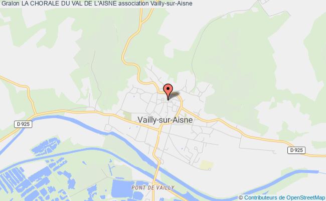 plan association La Chorale Du Val De L'aisne Vailly-sur-Aisne