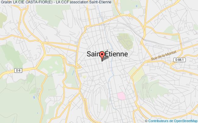 plan association La Cie Casta-fior(e) - La Ccf Saint-Étienne