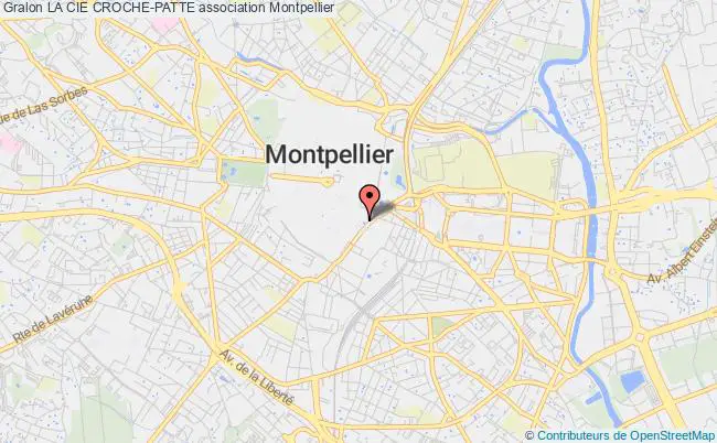plan association La Cie Croche-patte Montpellier