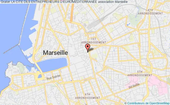 plan association La Cite Des Entrepreneurs D'euromediterranee Marseille 1