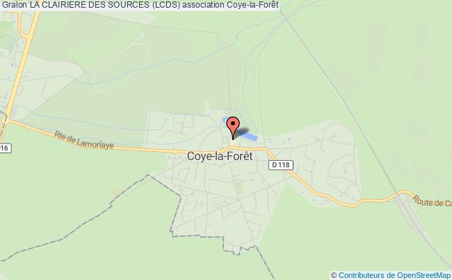 plan association La Clairiere Des Sources (lcds) Coye-la-Forêt
