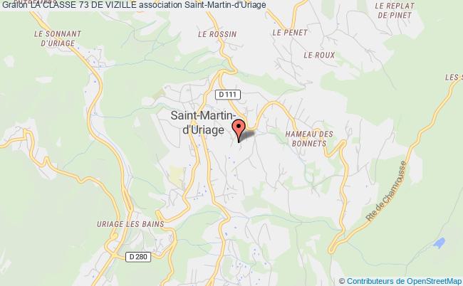 plan association La Classe 73 De Vizille Saint-Martin-d'Uriage