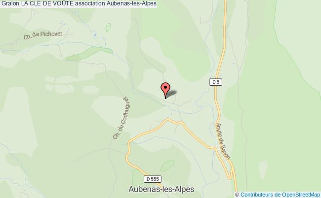 plan association La ClÉ De VoÛte Aubenas-les-Alpes