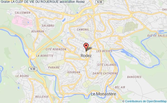 plan association La Clef De Vie Du Rouergue Rodez