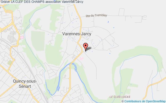 plan association La Clef Des Champs Varennes-Jarcy