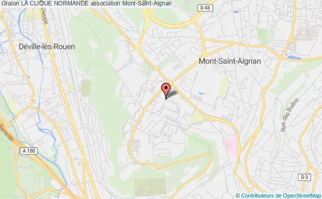 plan association La Clique Normande Mont-Saint-Aignan
