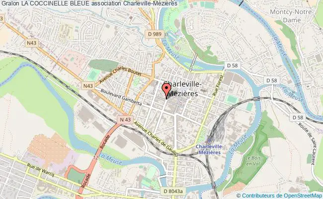 plan association La Coccinelle Bleue Charleville-Mézières