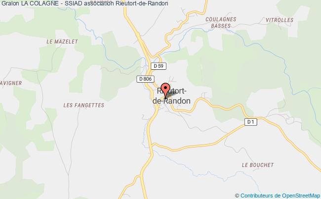 plan association La Colagne - Ssiad Rieutort-de-Randon
