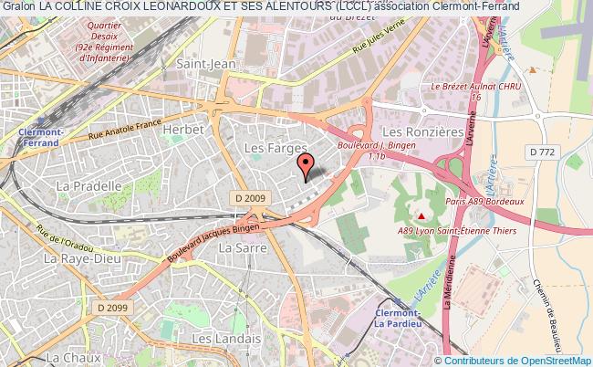 plan association La Colline Croix Leonardoux Et Ses Alentours (lccl) Clermont-Ferrand