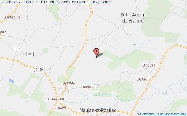 plan association La Colombe Et L Olivier Saint-Aubin-de-Branne