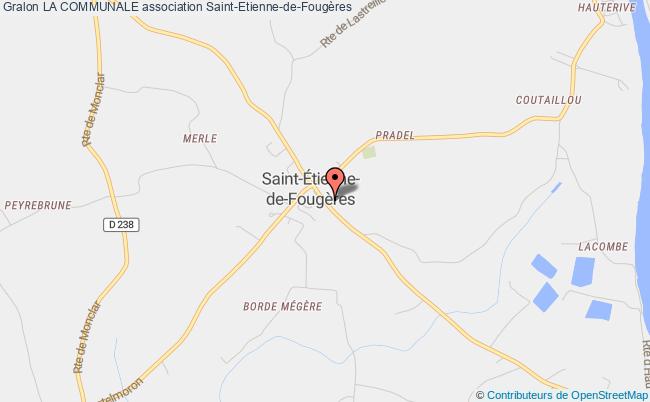 plan association La Communale Saint-Étienne-de-Fougères