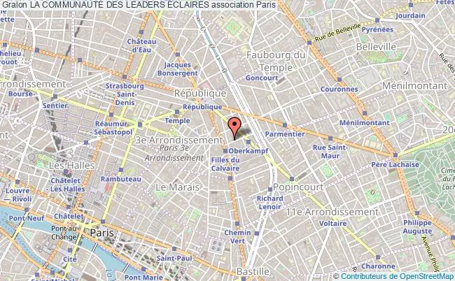 plan association La CommunautÉ Des Leaders ÉclairÉs Paris