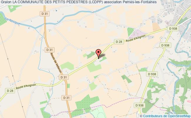 plan association La CommunautÉ Des Petits PÉdestres (lcdpp) Pernes-les-Fontaines