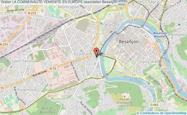 plan association La Communaute Yemenite En Europe Besançon