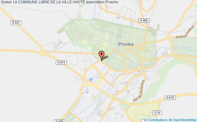 plan association La Commune Libre De La Ville Haute Provins